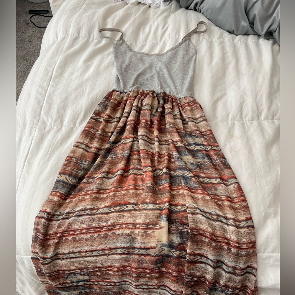 Aztec midi dress